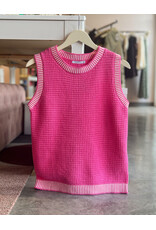 TEDRA RIBBED SLEEVELESS TOP