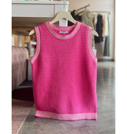 TEDRA RIBBED SLEEVELESS TOP