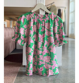TENEIL FRILLED NECK TOP