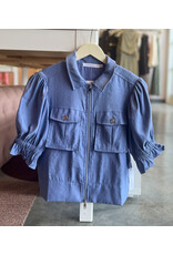 CHRISTINE S/S FLUTTER JACKET