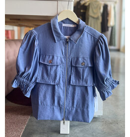 CHRISTINE S/S FLUTTER JACKET