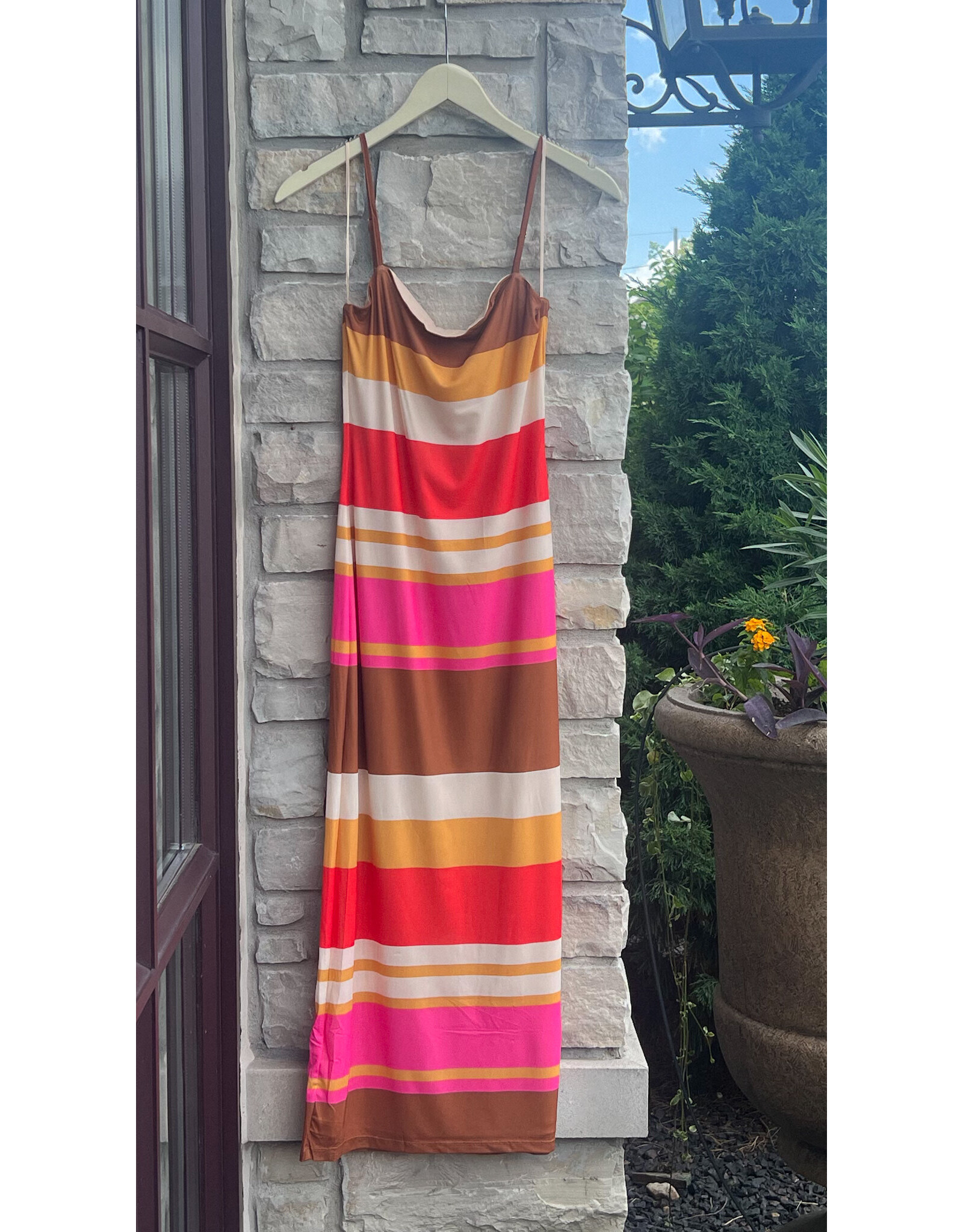 JULIANNA PRINTED MESH DRESS
