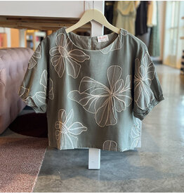 GAIA FLORAL EMBROIDERED TOP
