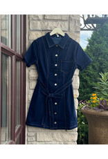 MADEENAT BUTTON DOWN MINI DRESS
