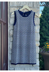 SEASIDE STRIPE KNIT MINI DRESS