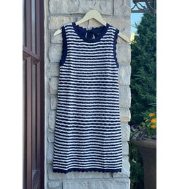 SEASIDE STRIPE KNIT MINI DRESS