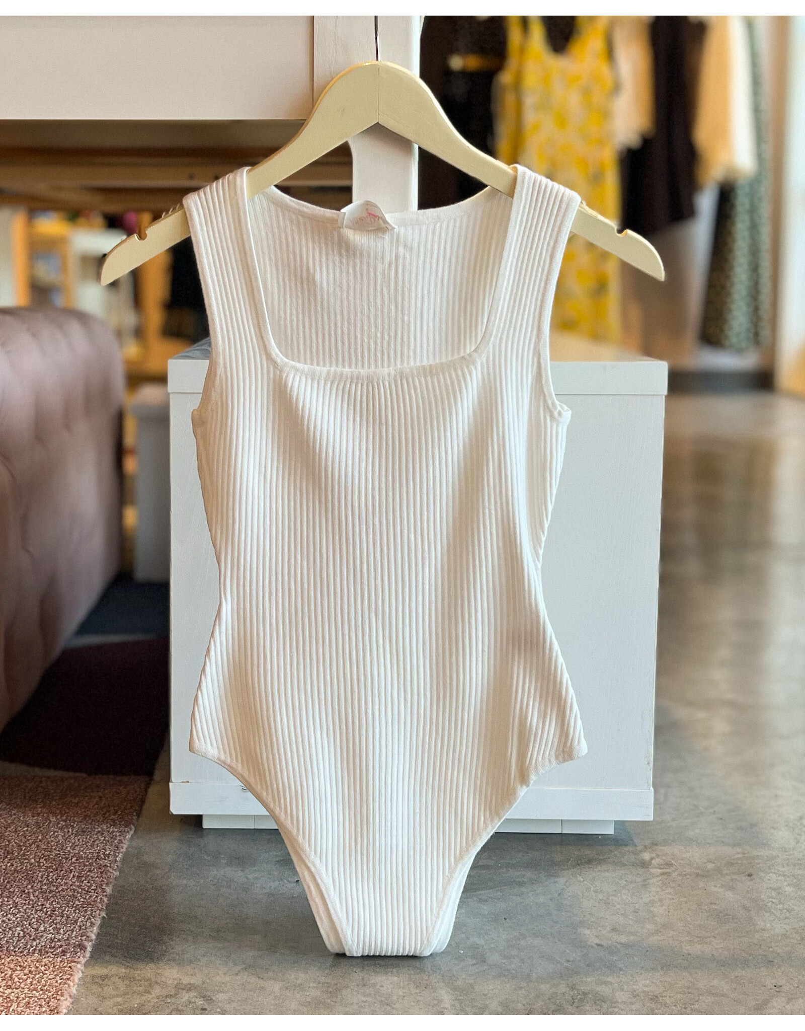 BENVOLIO SQUARE NECK RIBBED BODYSUIT