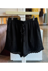 BERKANT LINEN BLEND EYELET LACE SHORTS