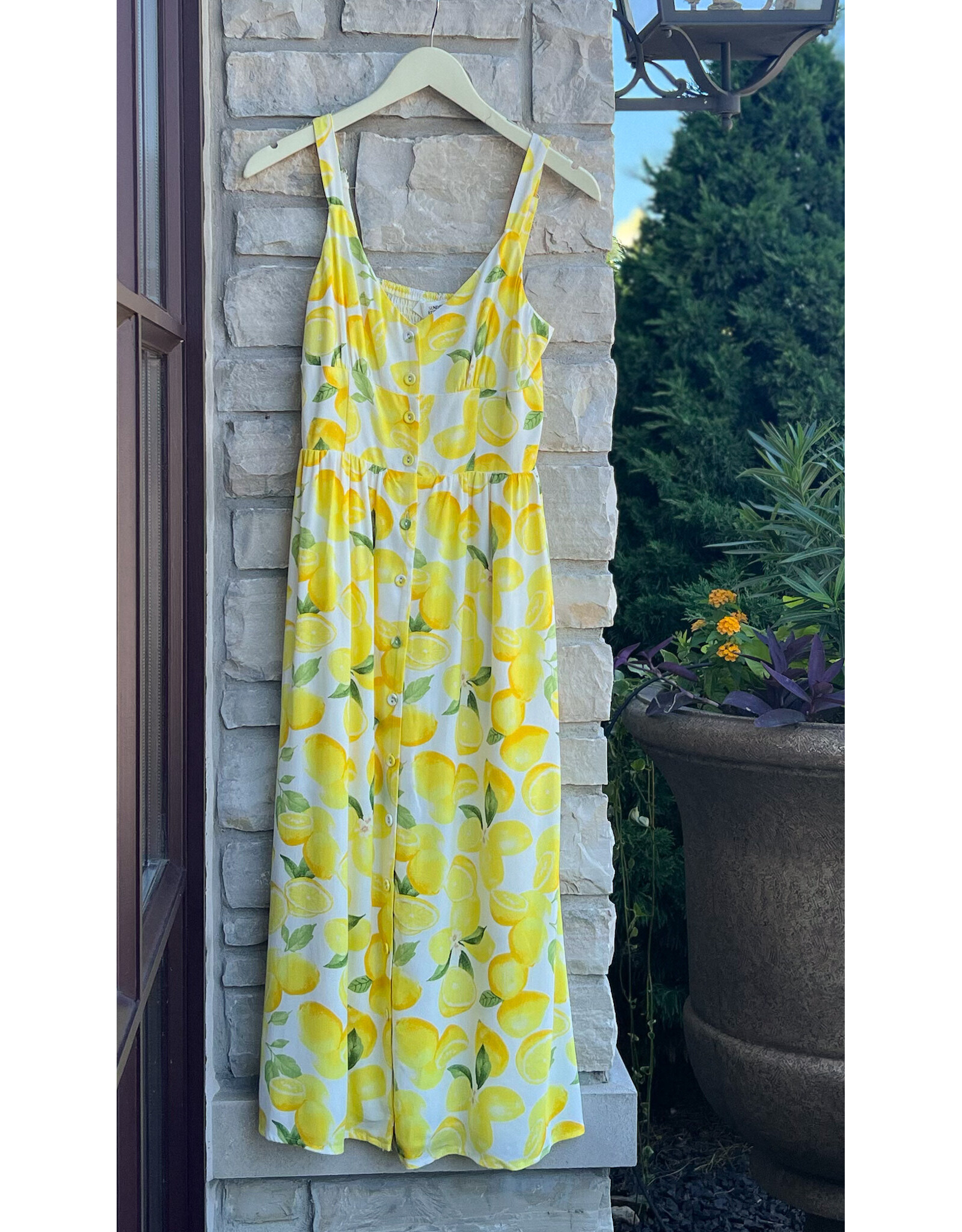 TAIPE BUTTON UP MIDI DRESS