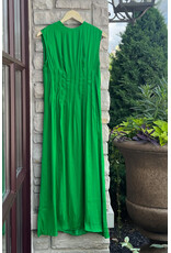 ATLE SILKY PINTUCK MIDI DRESS