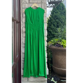 ATLE SILKY PINTUCK MIDI DRESS