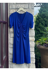AELIANA V NK SHIRRED DRESS