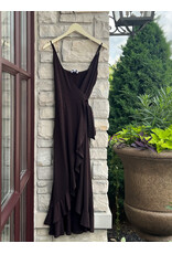 FLAVIA SPAGHETTI WRAP MIDI DRESS
