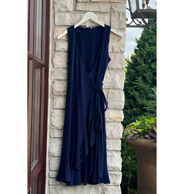 AKASHA RUFFLE WRAP DRESS