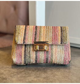 YOSHINO STRAW SQUARE CROSSBODY