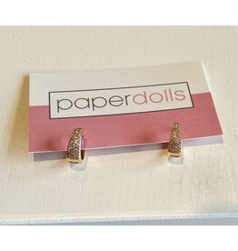 FELICITAS PAVE HUGGIE EARRING