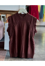LEAL TASSEL SLEEVELESS SWEATER VEST