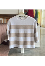 GENTLE FAWN AMINA 3/4 SLEEVE STRIPE TOP
