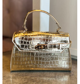 VIRGINIA FAUX CROC CROSSBODY
