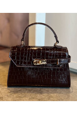 VIRGINIA FAUX CROC CROSSBODY