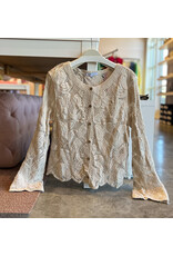 PASCALE CROCHET LACE BUTTON CARDIGAN