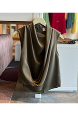 YIGIT SLEEVELESS DRAPED TOP