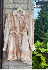 ZOE AND CLAIRE DARICE BUTTON DOWN MINI DRESS