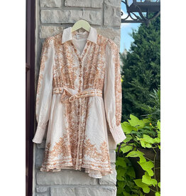 ZOE AND CLAIRE DARICE BUTTON DOWN MINI DRESS