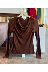 BLAIR COWL NECK KNIT TOP