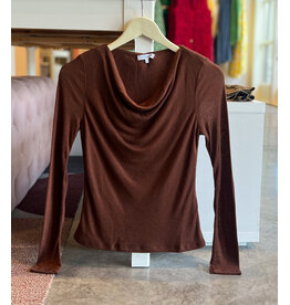 BLAIR COWL NECK KNIT TOP