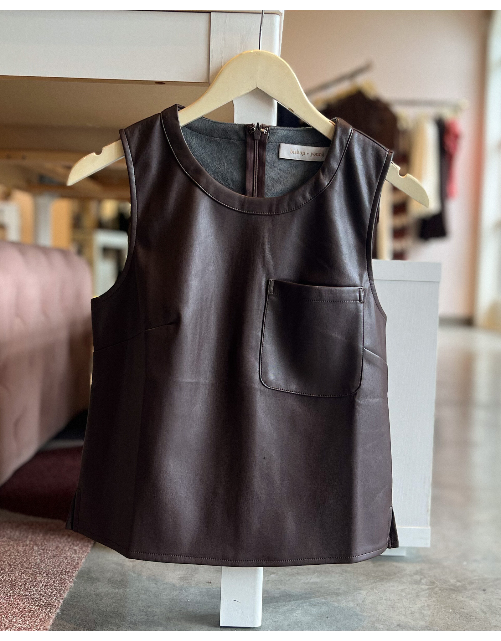 VAUGHN VEGAN LEATHER SHELL