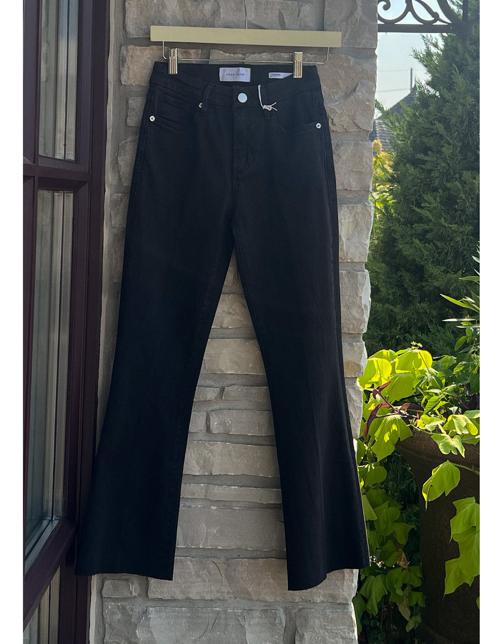 DEAR JOHN JEANNE MID RISE RAW CUT HEM DENIM