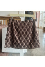 HAINES PLAID PATTERNED MINI SKIRT
