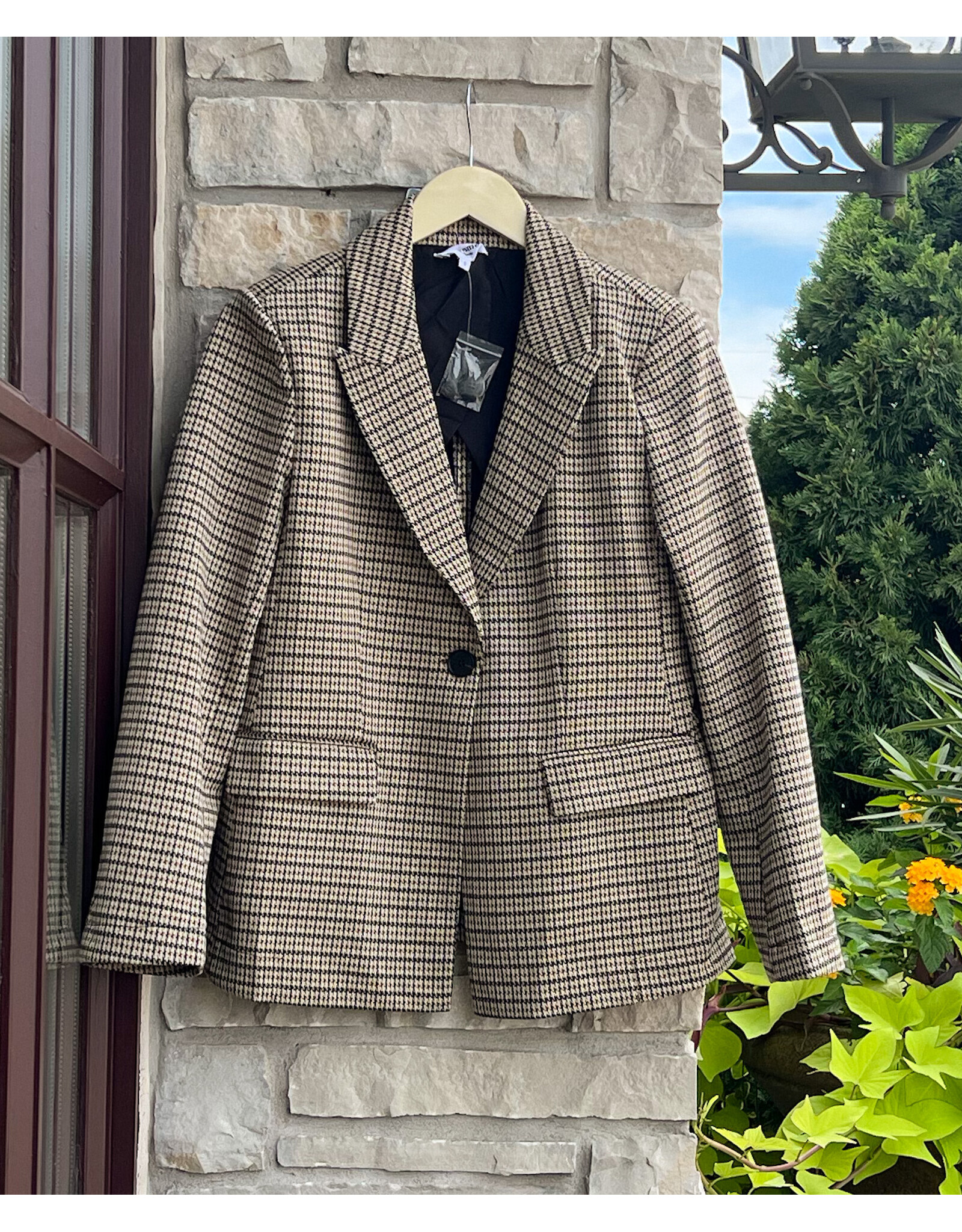 LORENZO HOUNDSTOOTH BLAZER