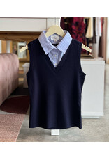 ELIANNA COLLAR DETAIL SLEEVELESS TOP