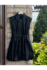STEVE MADDEN DYANNE FAUX LEATHER DRESS