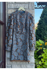 CHARLES EMBROIDERED MINI DRESS
