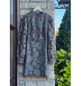 CHARLES EMBROIDERED MINI DRESS
