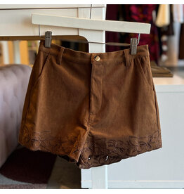 WARREN CORDUROY EMBROIDERED SHORTS