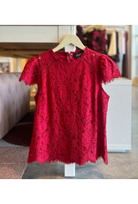 CORBIN MOCK NECK LACE TOP