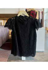 CORBIN MOCK NECK LACE TOP