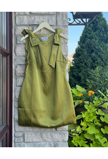LEORY BOW DETAIL SHOULDER  DRESS