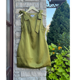 LEORY BOW DETAIL SHOULDER  DRESS