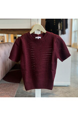 FLYNN NETTED SWEATER TOP