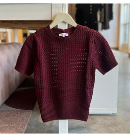 FLYNN NETTED SWEATER TOP
