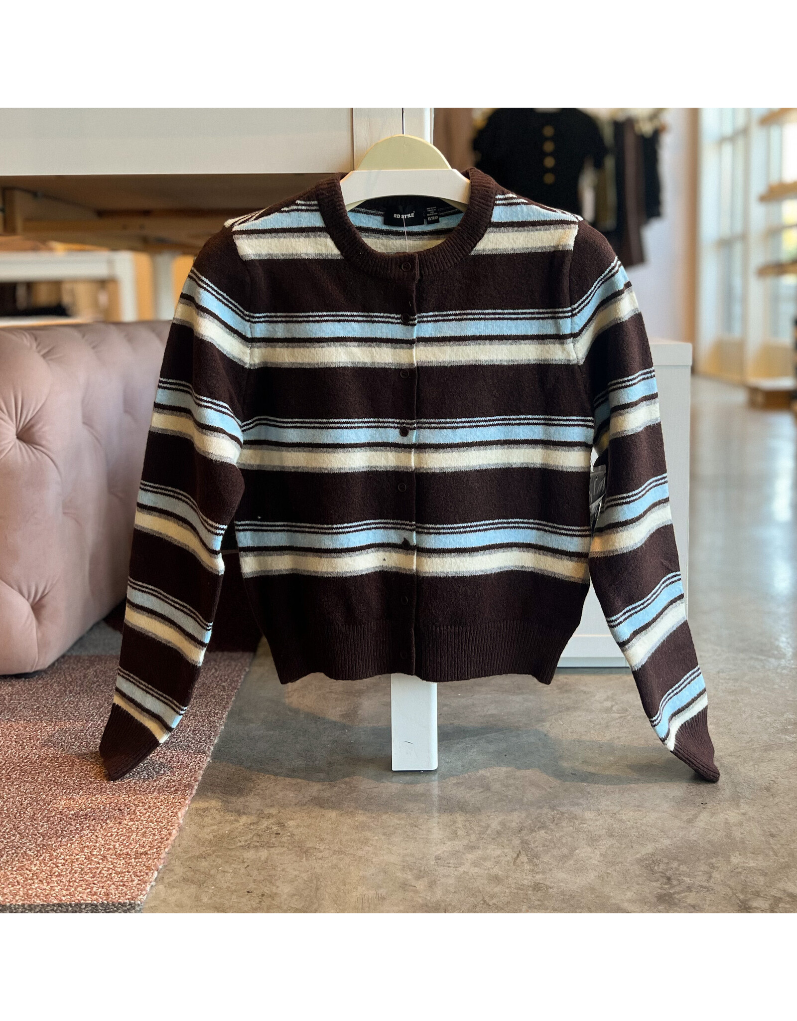 RD STYLE IOLANTA CREW NECK CARDIGAN