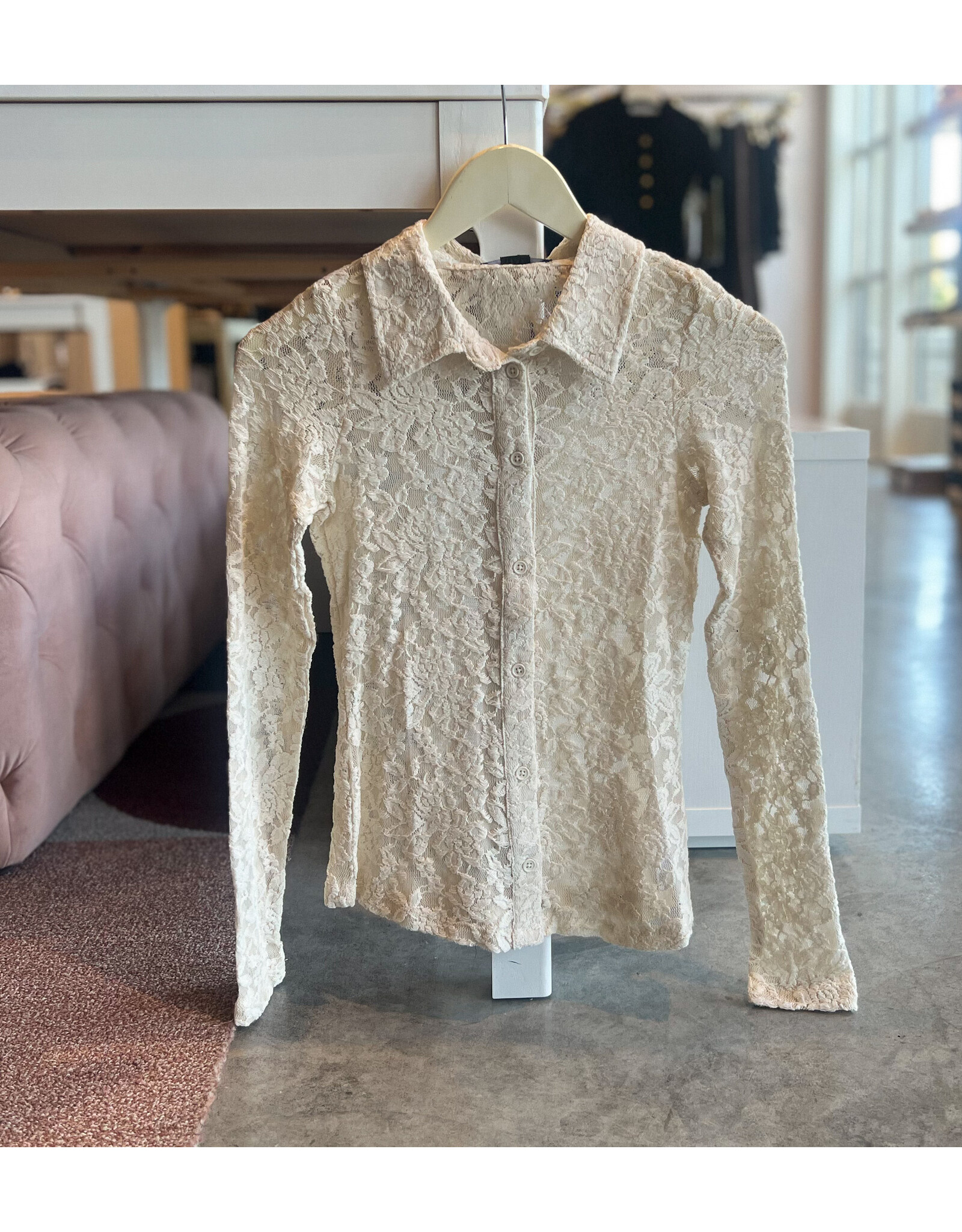SANCTUARY DREAMER LACE SHIRT