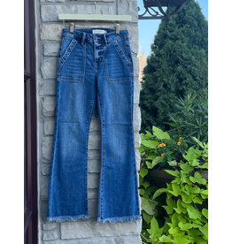 HIDDEN HAPPI CARGO FLARE DENIM