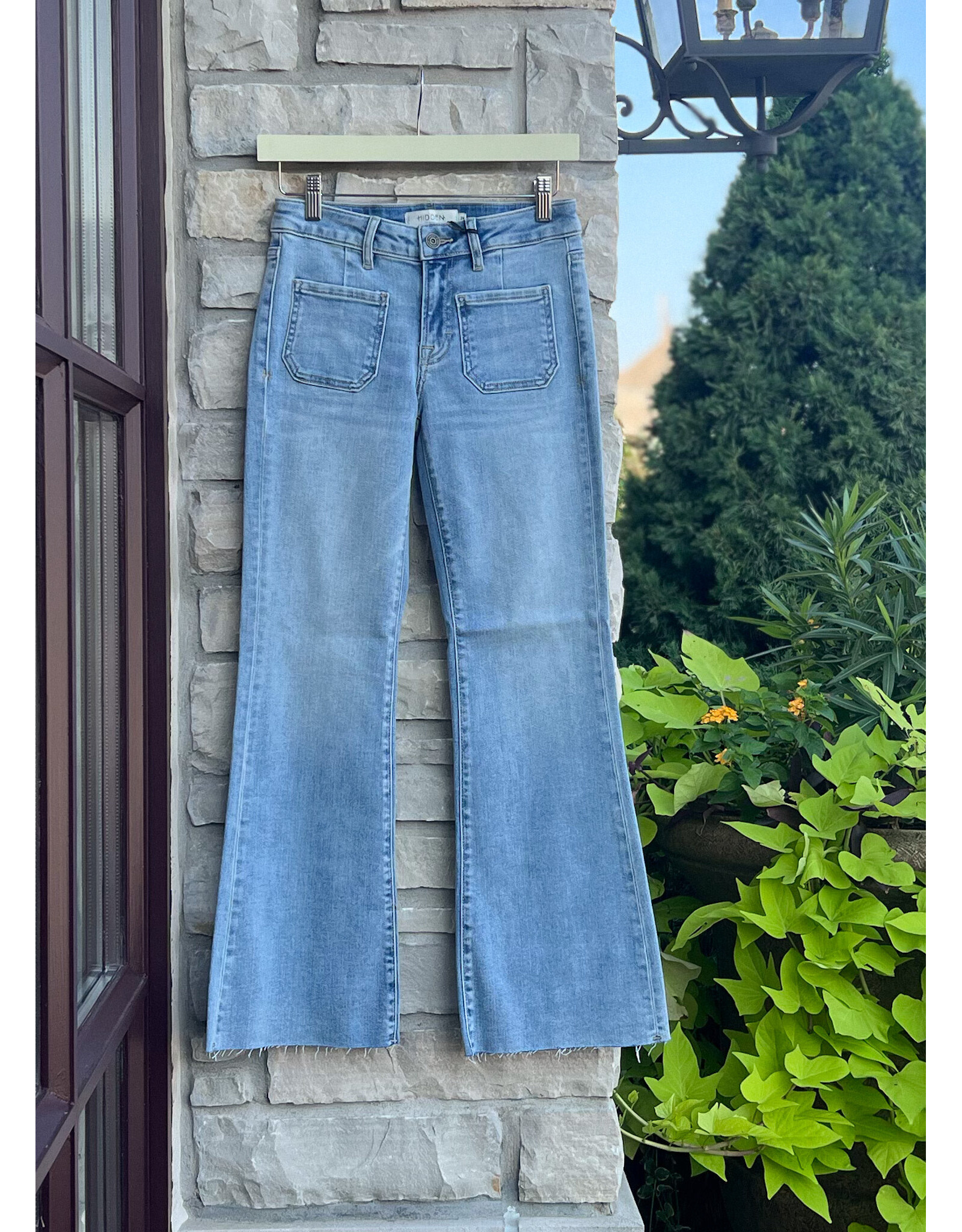 HIDDEN JEANS KADER LOW RISE FLARE DENIM