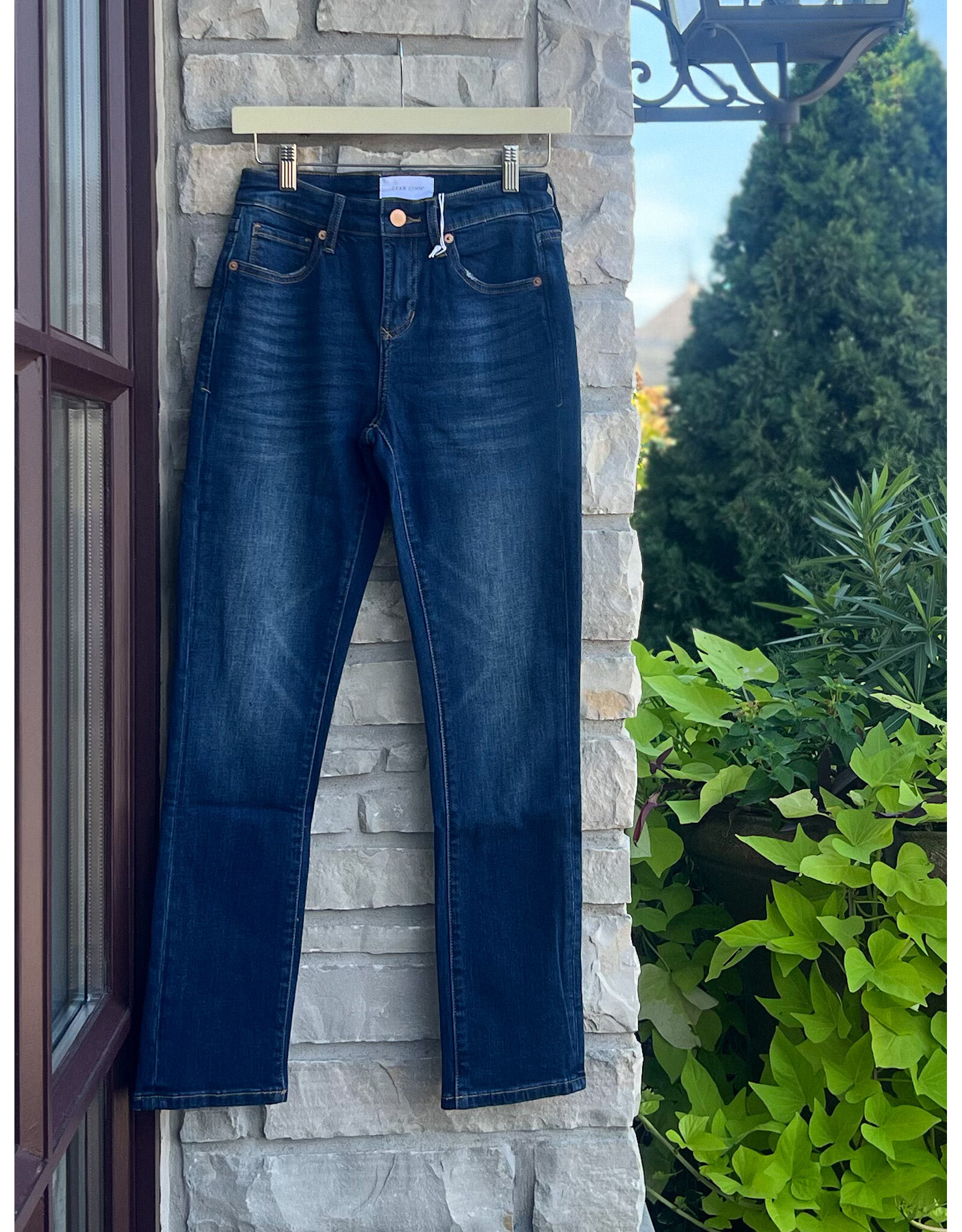 DEAR JOHN BLAIRE MID RISE SLIM STRAIGHT DENIM